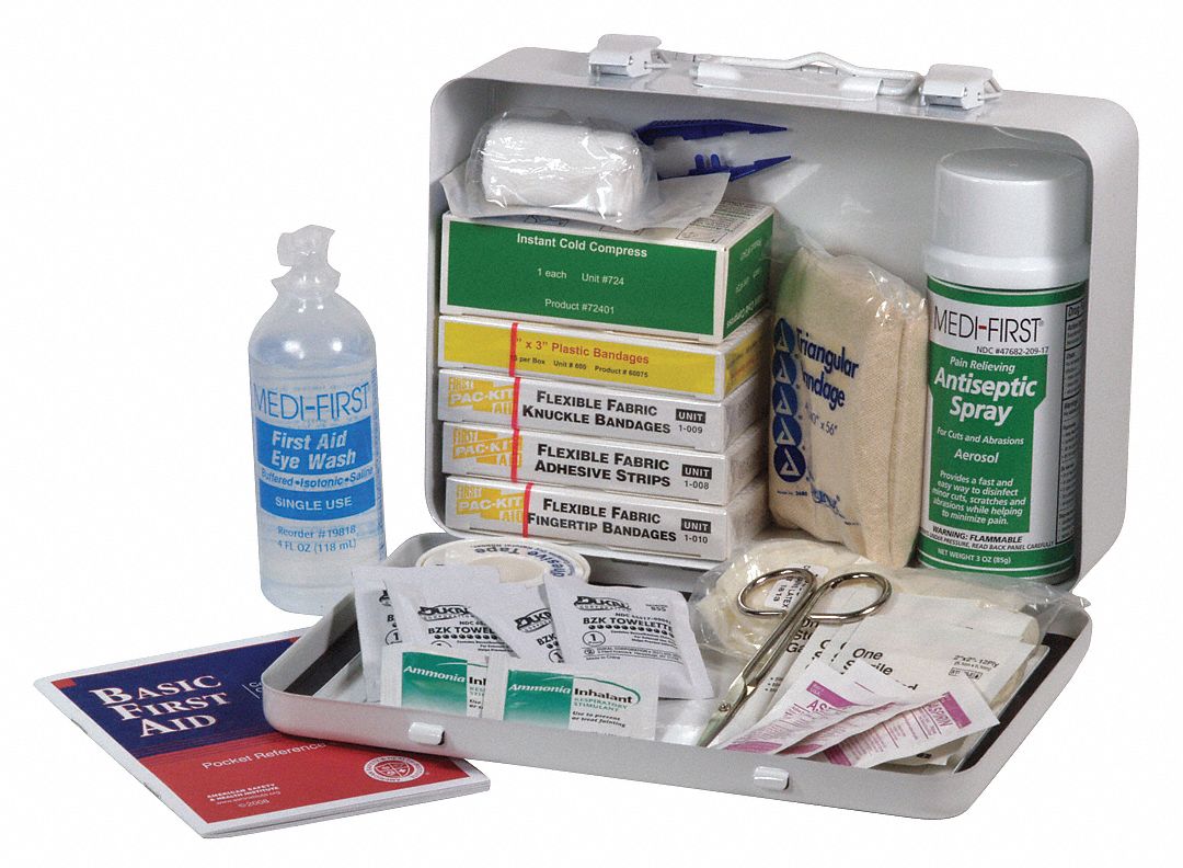 First Aid Kit, Vehicle, Metal, 25-People