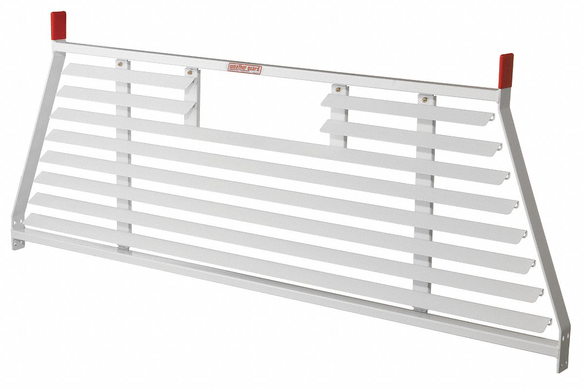 Louvered Cab Protector, White, Steel, 71 In