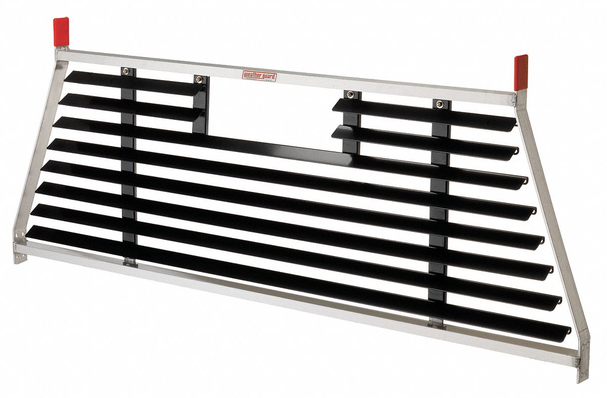 Louvered Cab Protector, Blk/Wht, Stl, 71 In