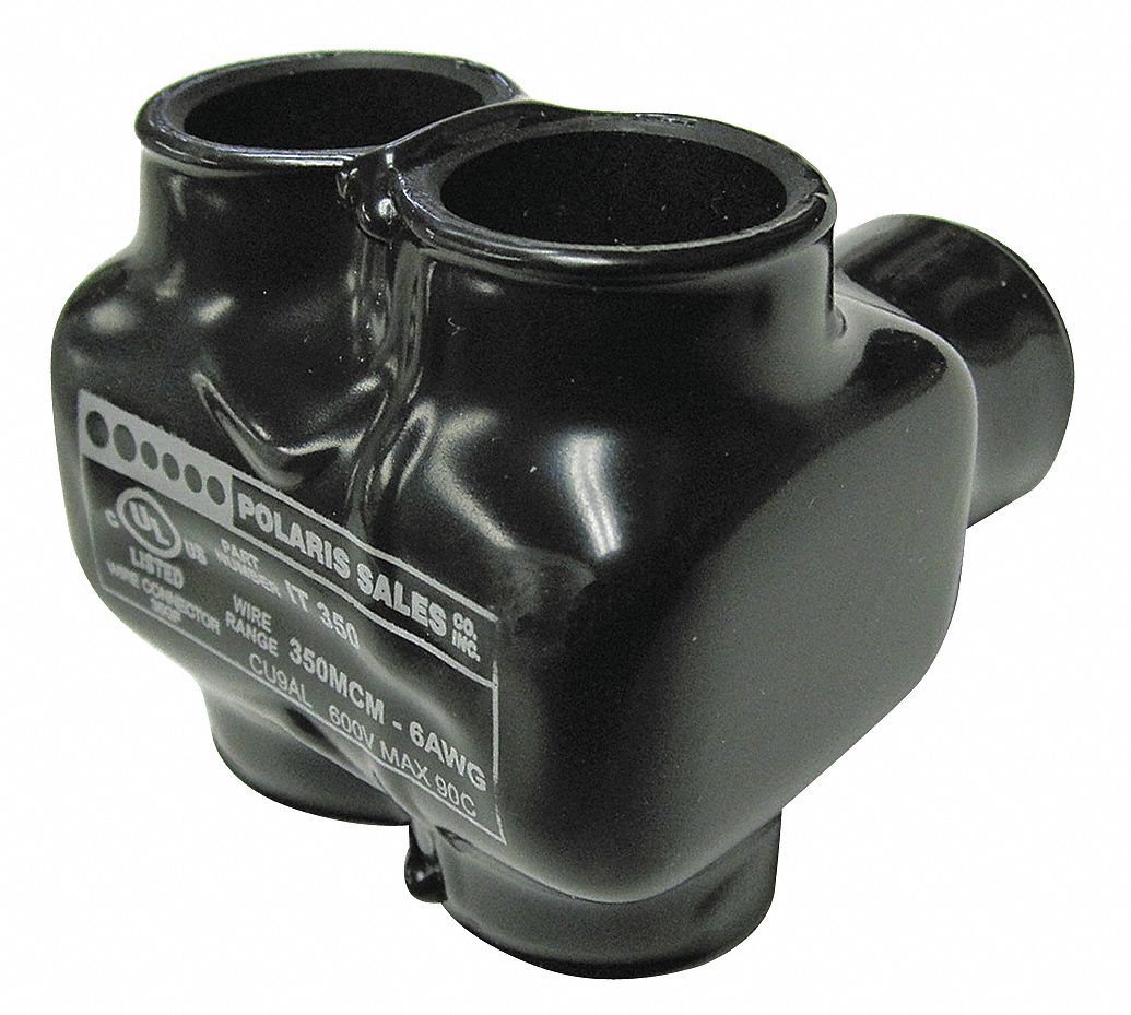Insulated Tap Connector, 2 Side, 350-6 AWG