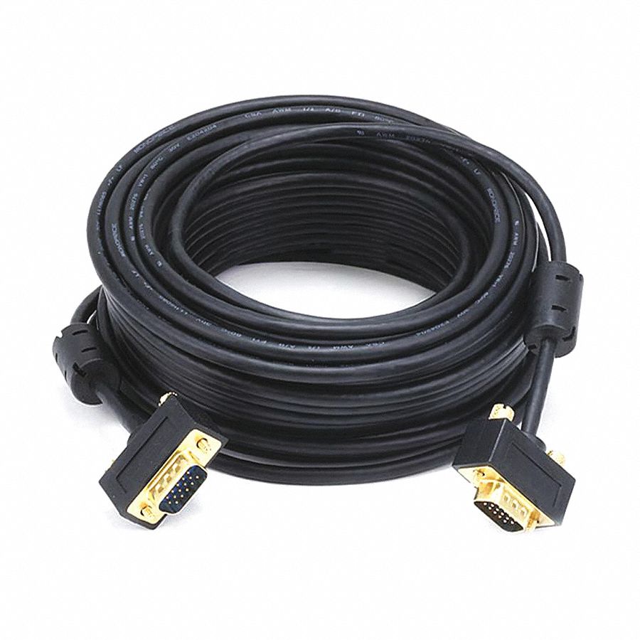A/V Cable, Ultra Slim SVGA M/M, 50Ft