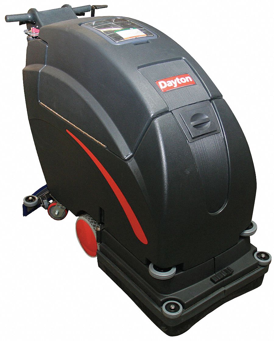 Floor Scrubber, Walk Behind, 20 In, Battery
