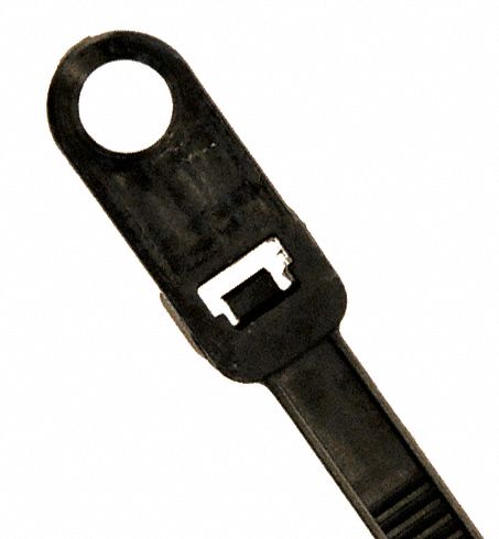 Cable Tie, 11 In L, Black, Pk 100