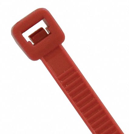 Cable Tie, 4 In L, 5/8 In Dia, Red, Pk 1000