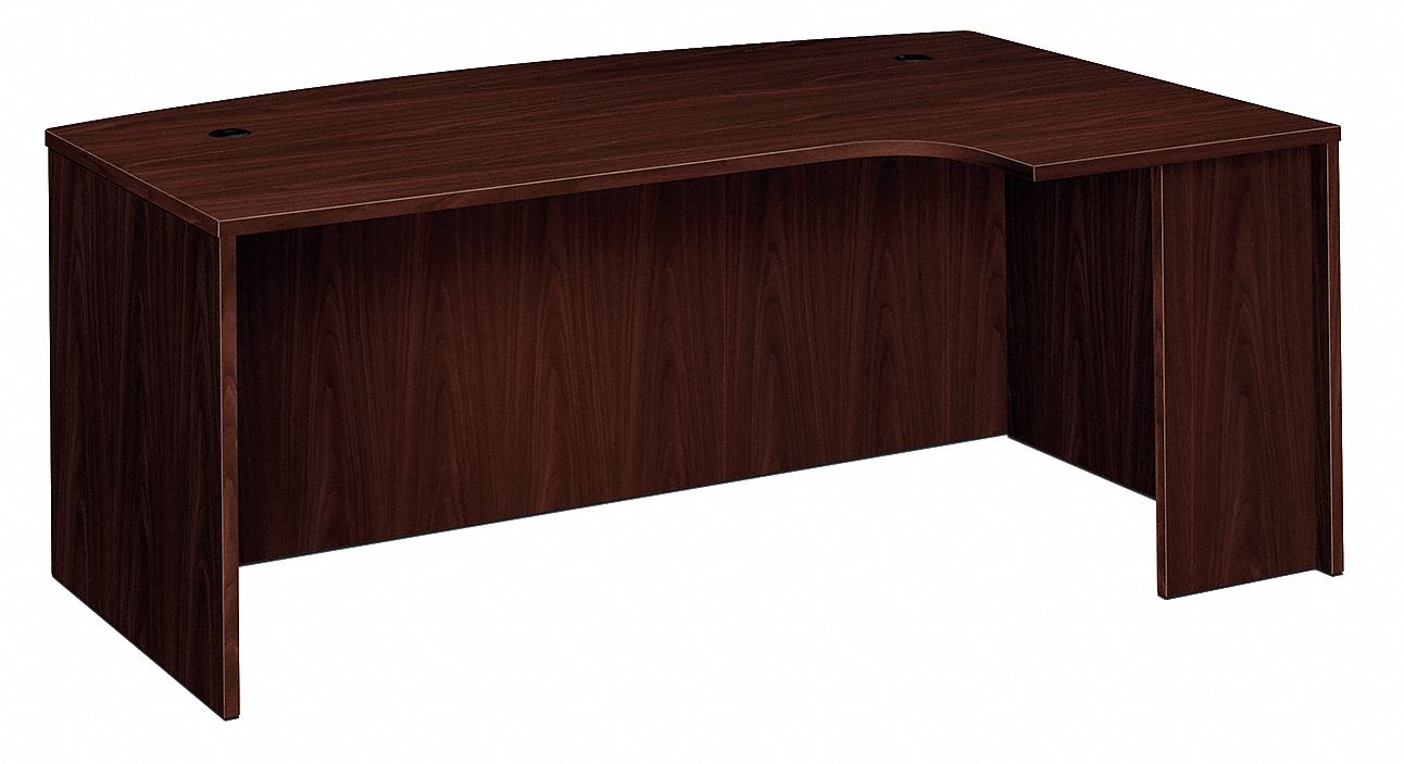 Desk, 48 In.D, Mahogany