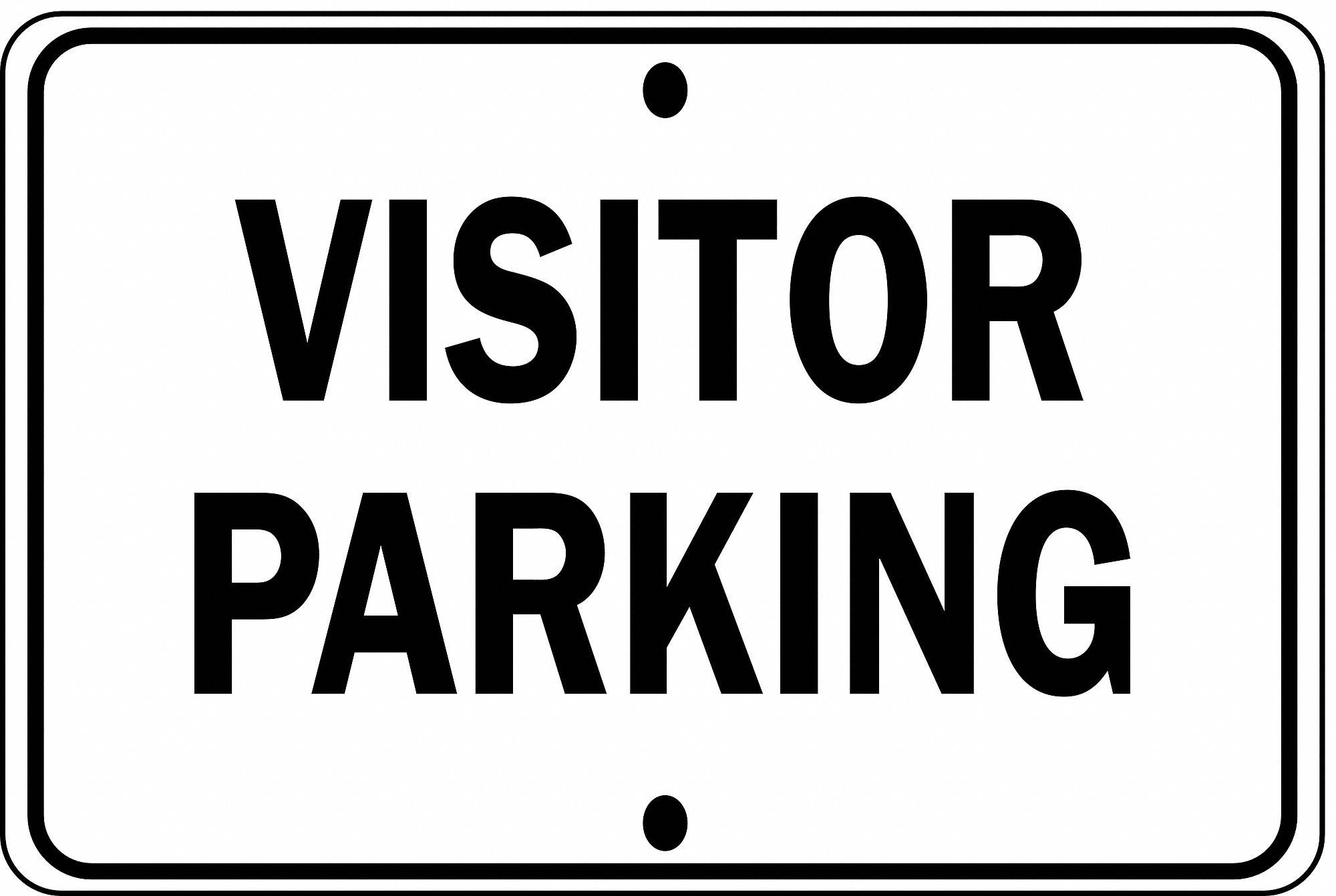 Traffic Sign, Visitor Parking, 12 x 18 In.
