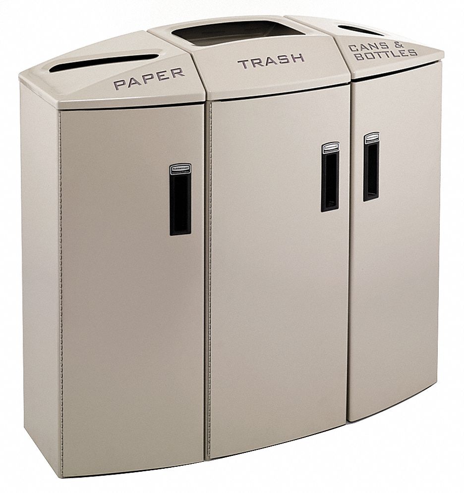 Recycling Station, 44 Gal, Desert Pearl