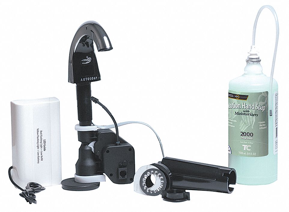Liquid Soap Dispenser Kit, 1600mL, Chrome