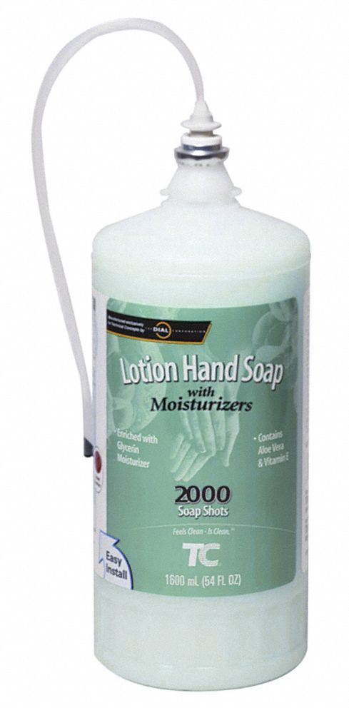 Lotion Hand Soap, Bottle, Size 0.8L, PK 4