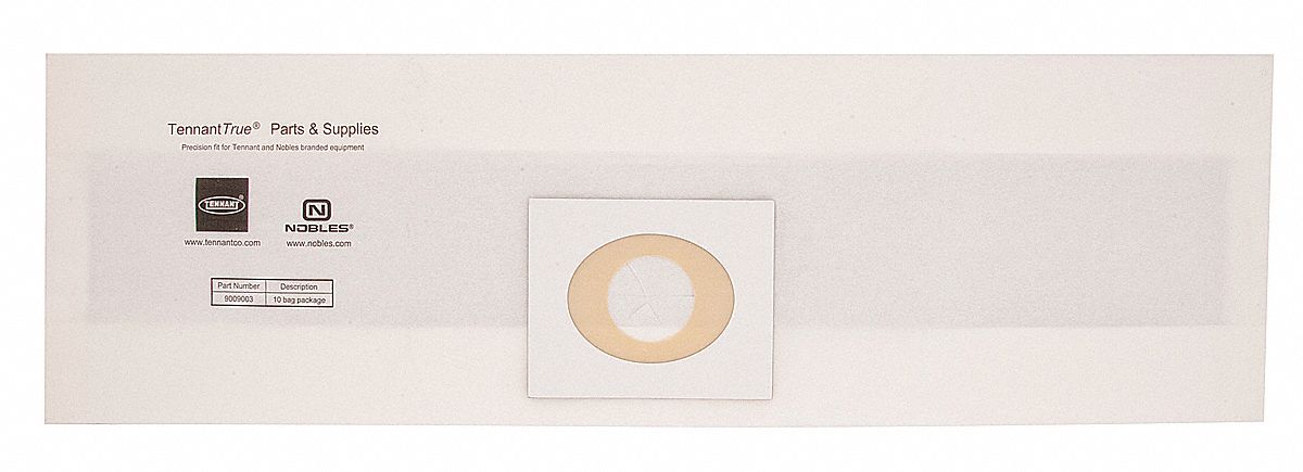 HEPA Vacuum Bag, Paper, PK 10
