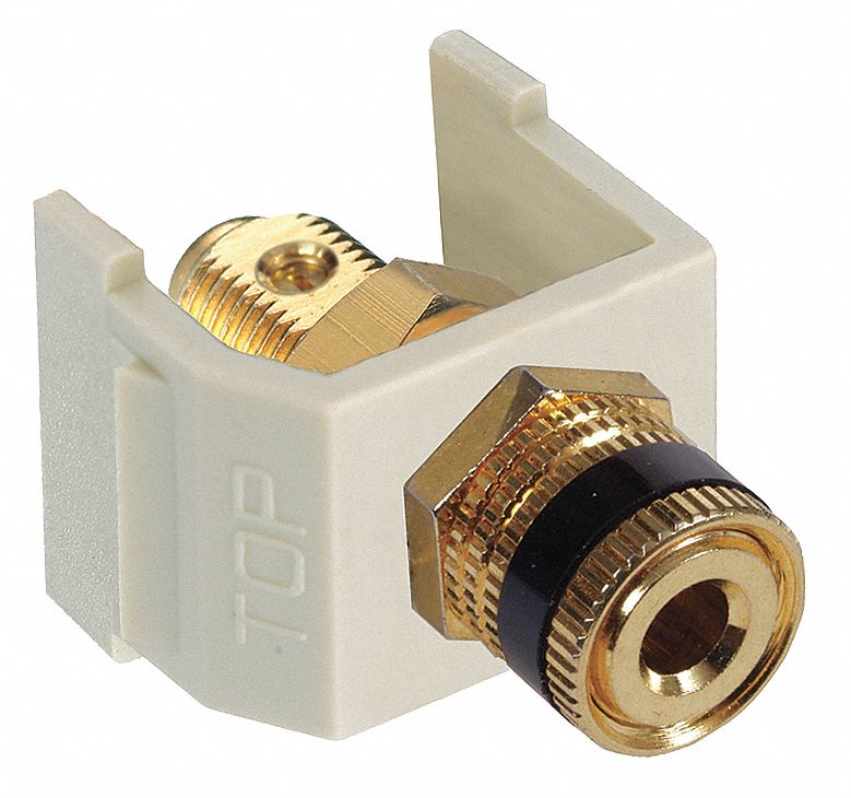 Speaker Post AV Connector, ScrwTerm, Wht