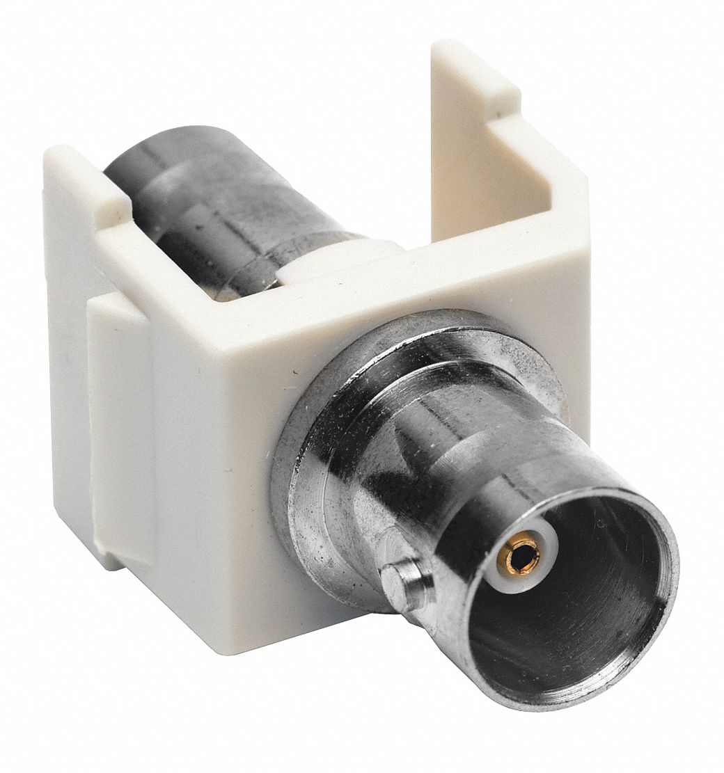 Coupler, BNC Connector, Pass Thru, F/F, Wht