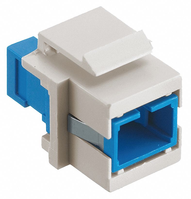 Keystone Cnctr, SCSimplex, Flush-Mount, Wht