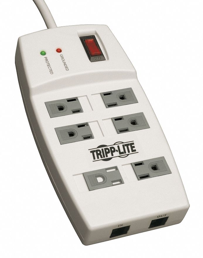 Surge, TAA, 6 Outlet, 6 Ft cord, RJ45