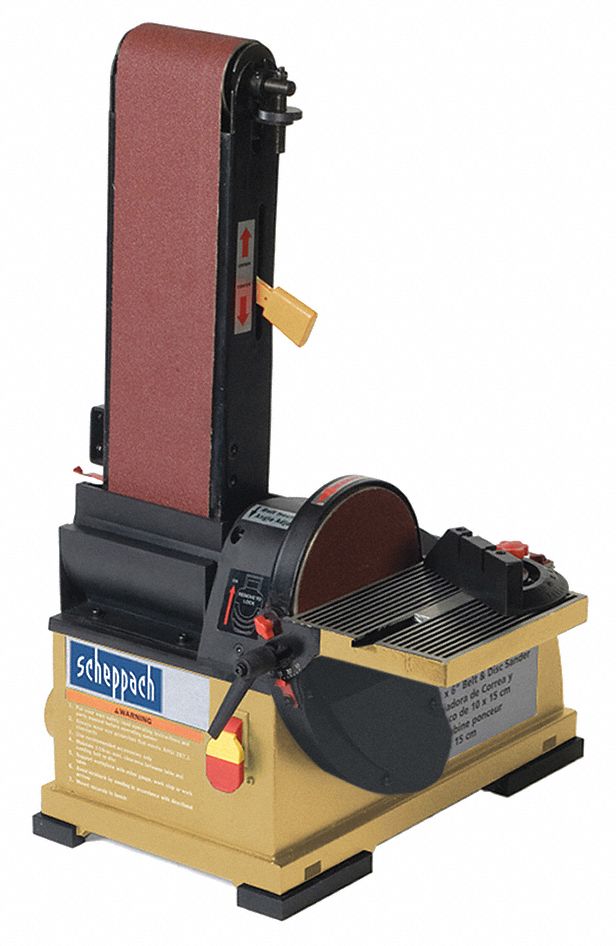 Belt & Disc Sander, 1/3 HP, 120 V