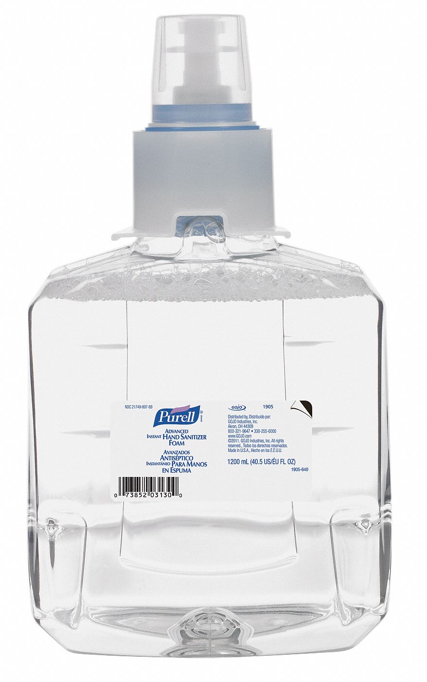 Hand Sanitizer Refill, Ethyl Alcohol, PK 2