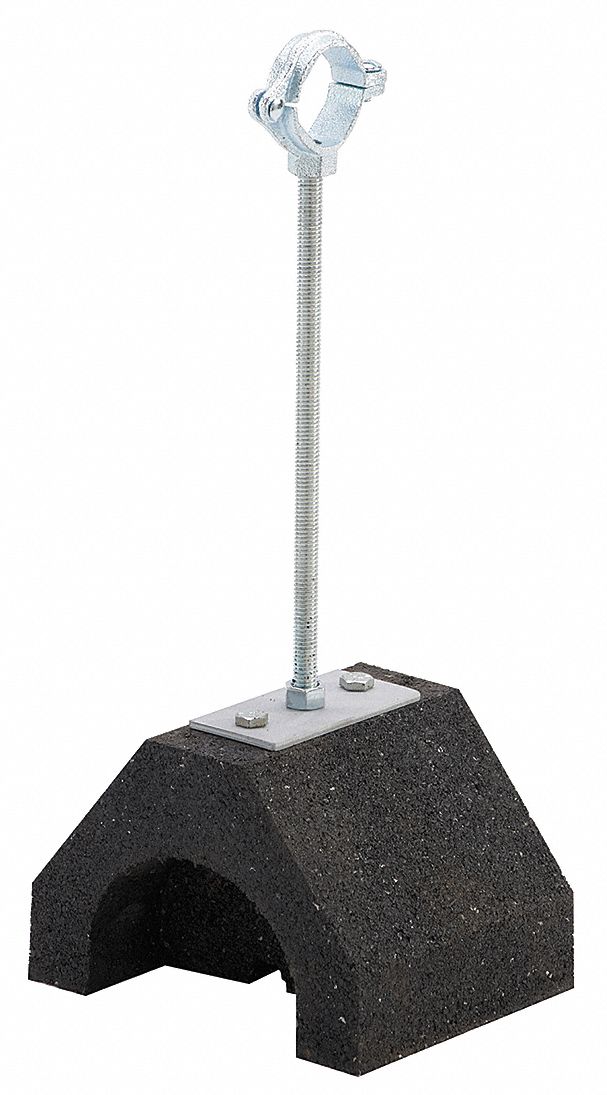 Pipe Support Block, 10.42 to 11.92 In H