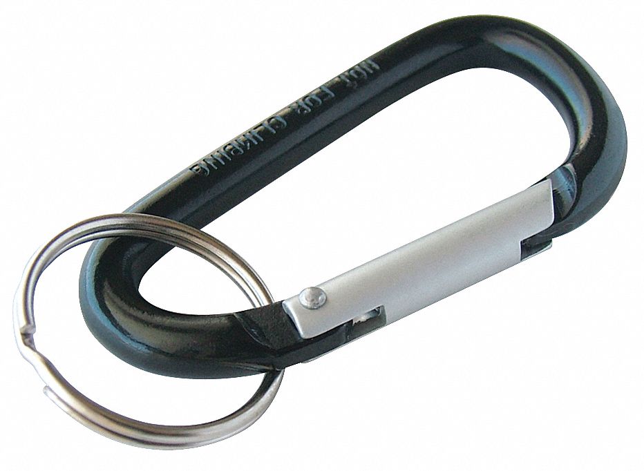 Large C-Clip, Aluminum, Black, 5/pk