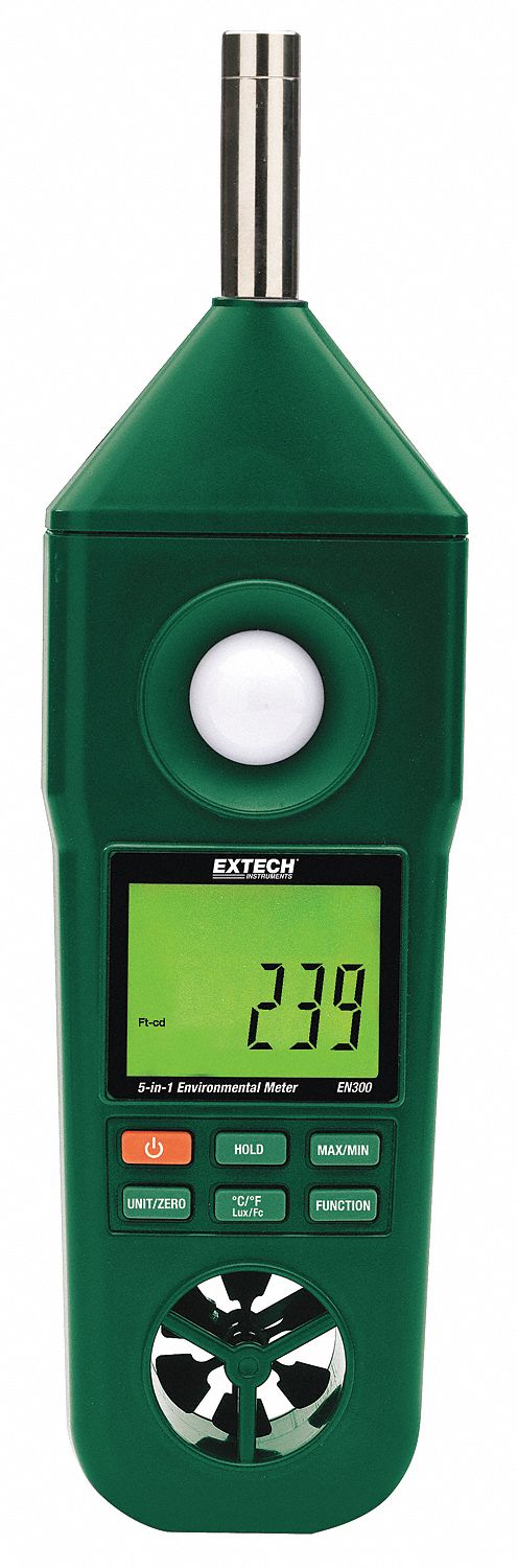Temp/Humdty Meter, 10 to 95% Rel Hum Rnge