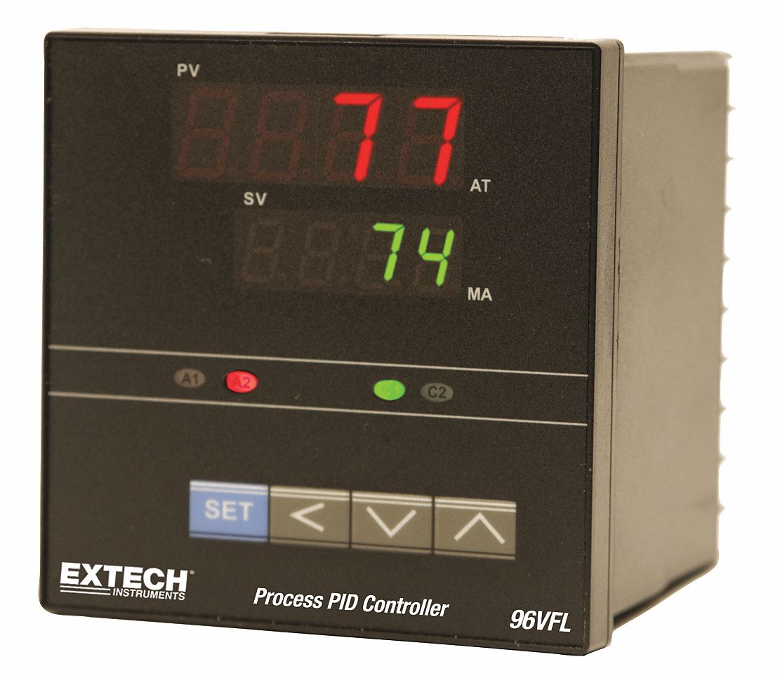 Temperature PID Controller, 1/4 DIN, 5A