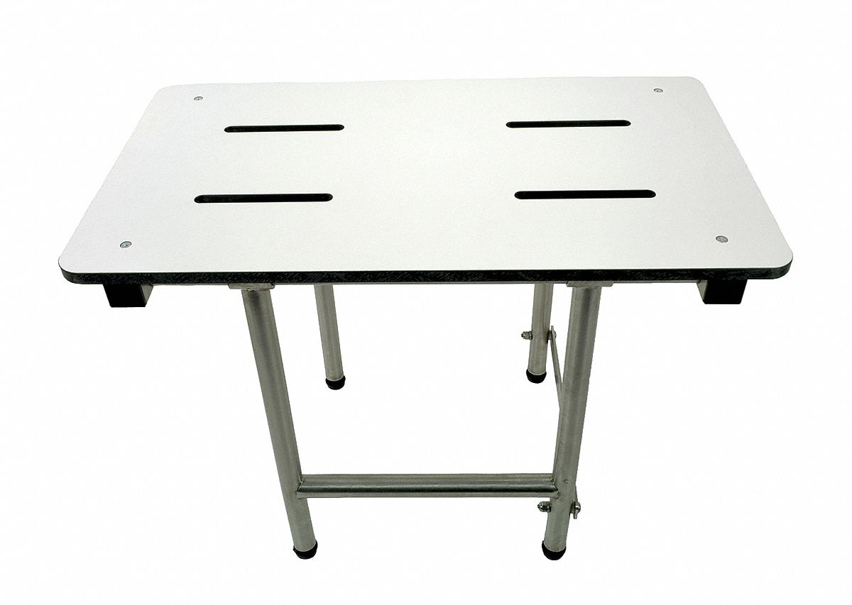 Shower Seat w/Legs, Phenolic, White