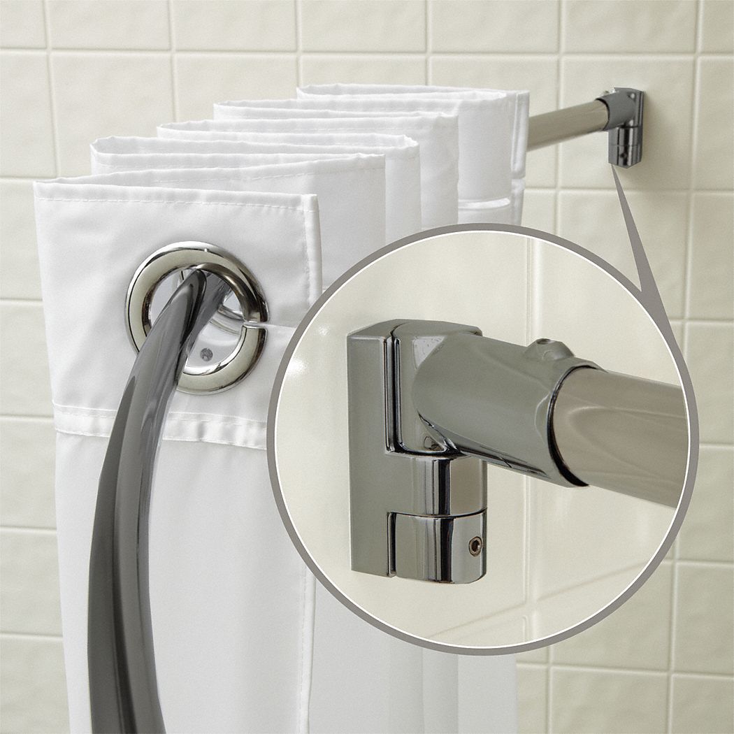 Curved Shower Rod, PK 6