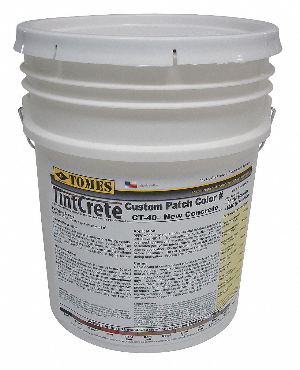 Tinted, Concrete Patch, New Concrete