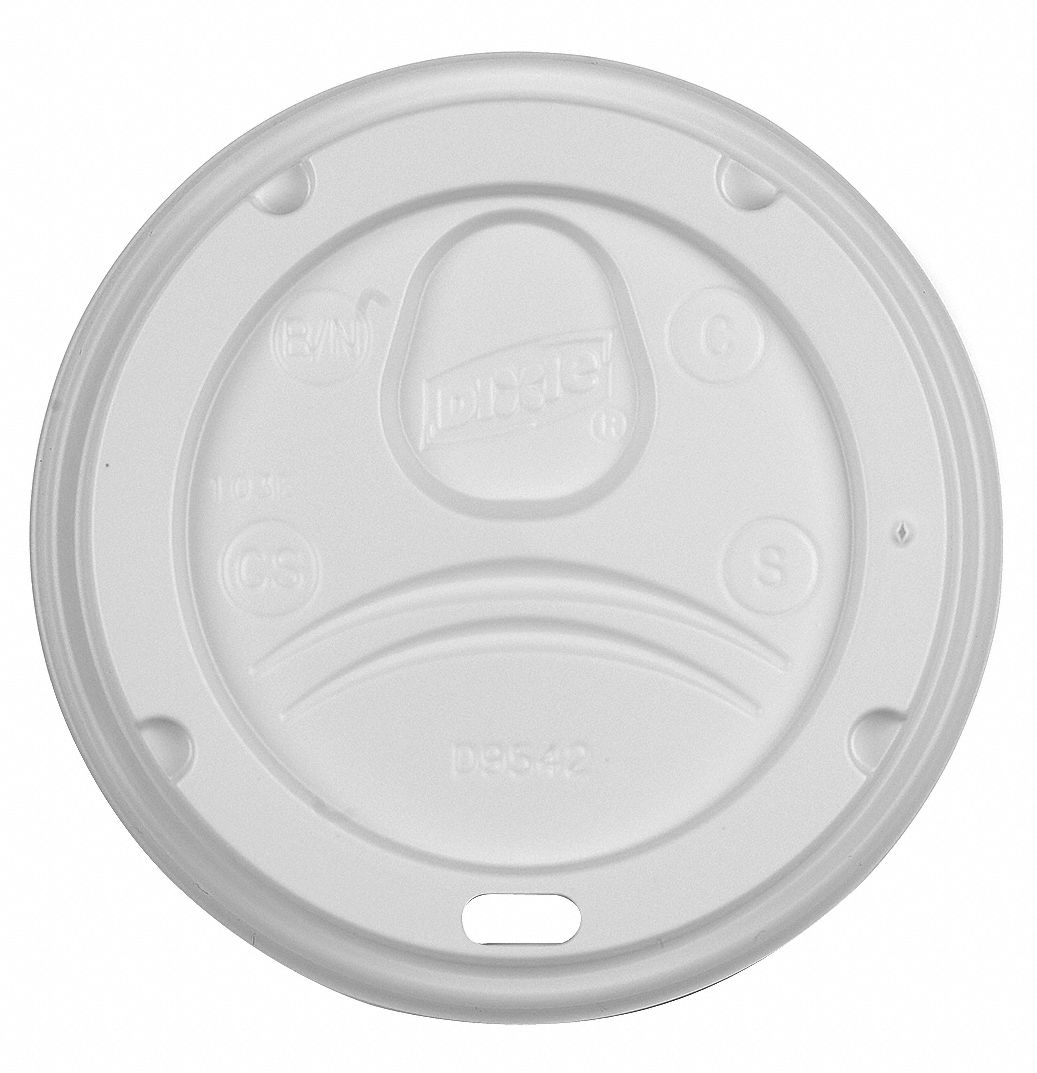 Hot Cup Dome Lid, White, PK 1000