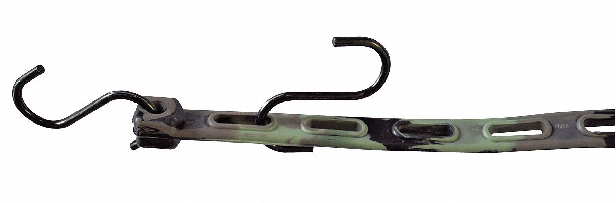 Adjustable Bungee Strap, S-Hook, 24 In.L