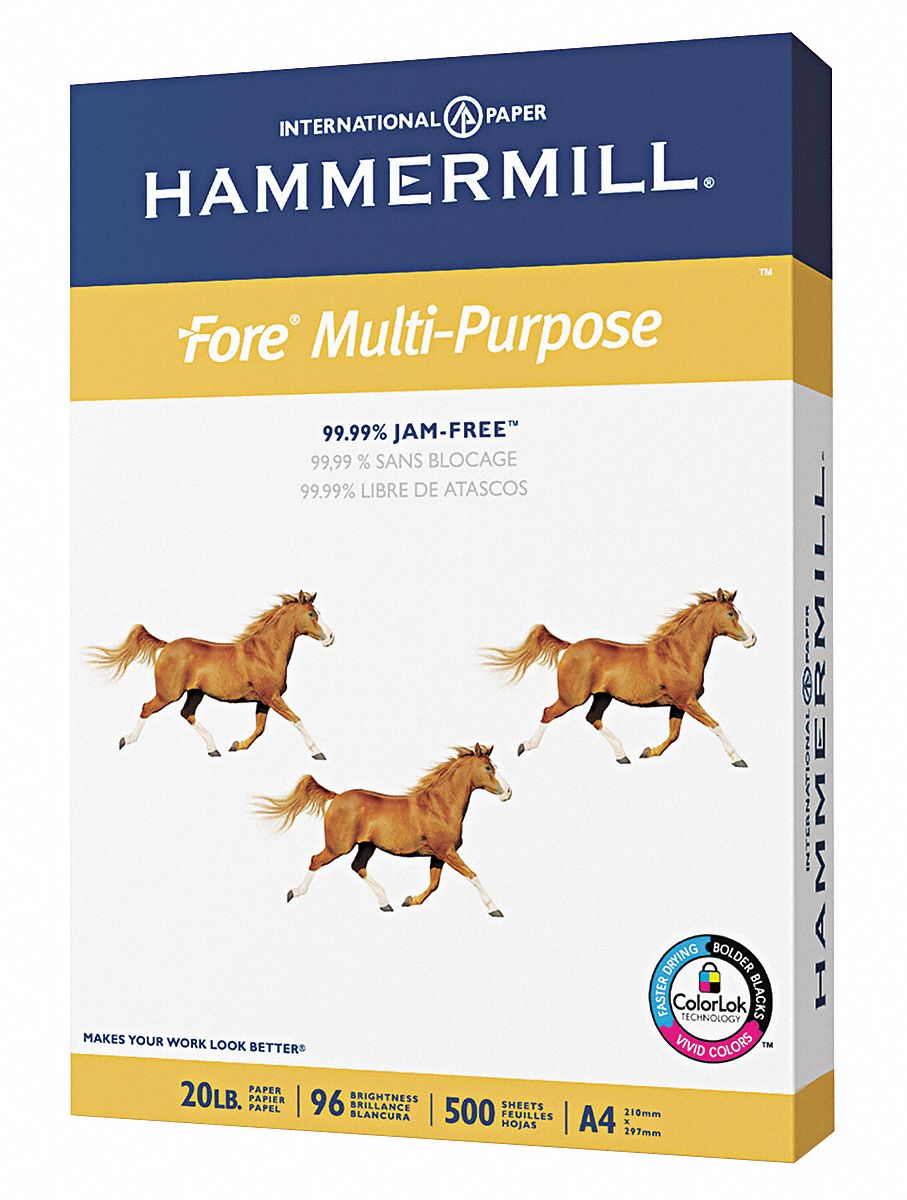 Multi Paper, 8-3/8 x 11-3/4 In, Wht, PK 500