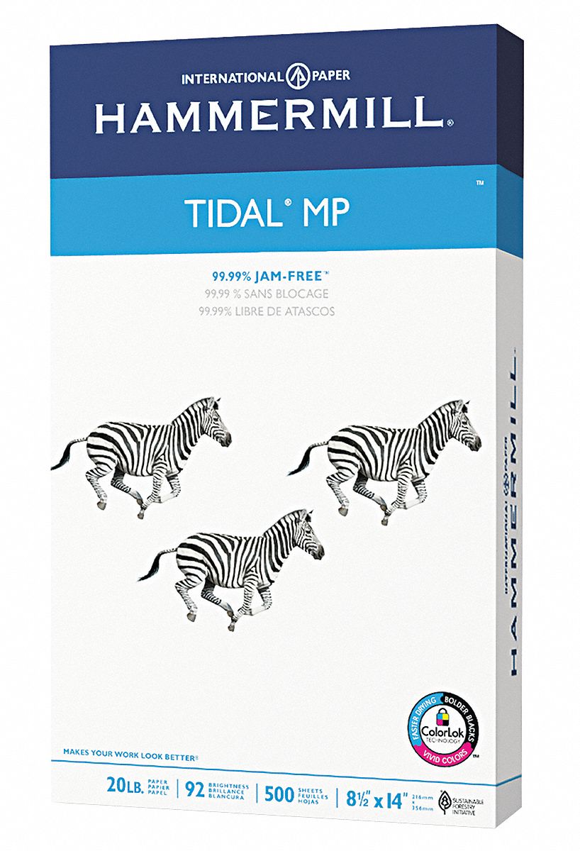 Multi Paper, 8-1/2 x 14 In, White, PK 500