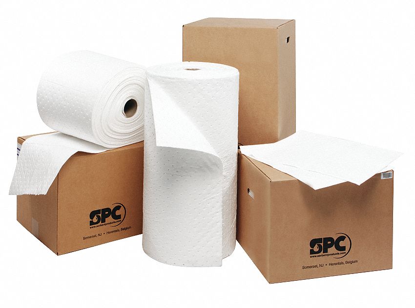Absorbent Pads, White, 15 In. W, 19 In. L