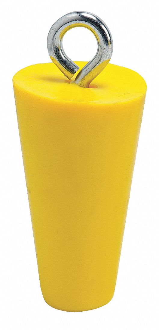 Drain Plug, 2 In, Yellow, PVC