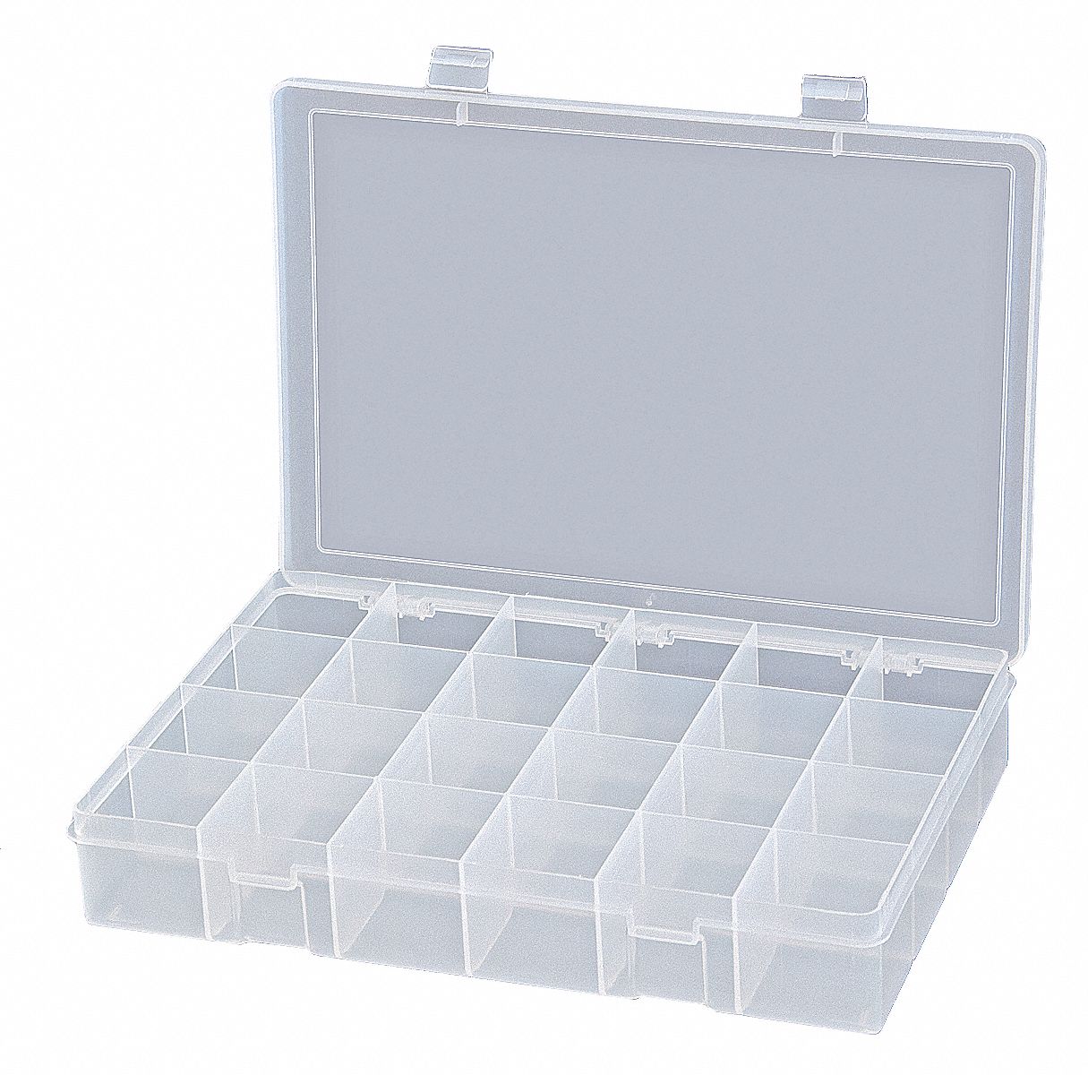 Parts Box, 24 Compartments, Plastic, Large