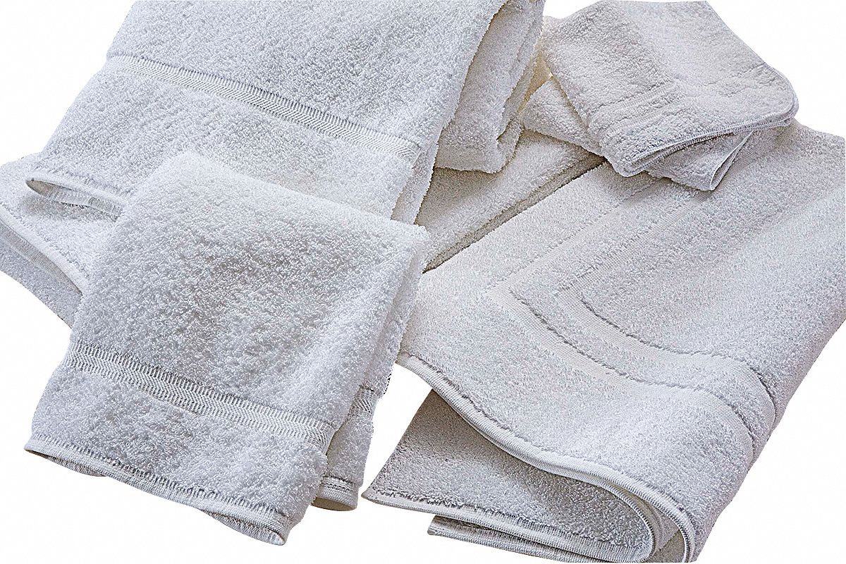 Bath Mat, Towel, 20 x 34 In, White, PK 12