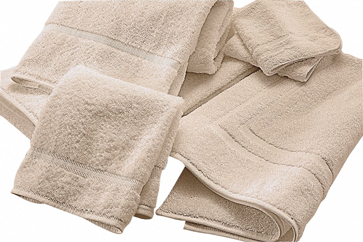 Bath Mat, 20 x 34 In, Ecru, PK 12