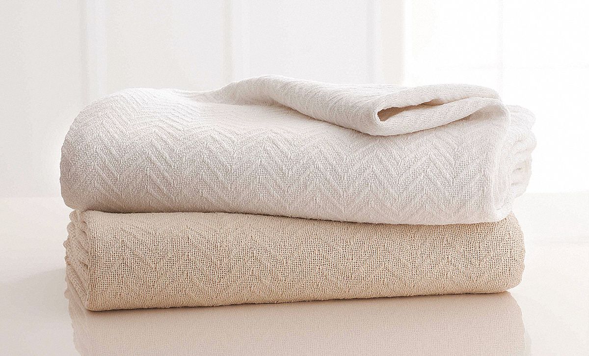 Blanket, Twin, White, PK 4