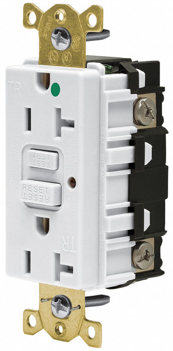 Receptacle, 20 Amp, White