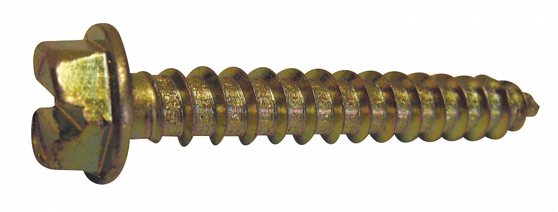 Masonry Screw w/Bit, 1/4x3/4 In, PK100