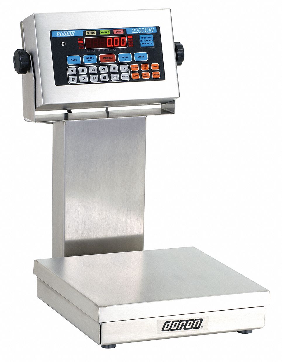 Checkweigher Scale, SS Pltfrm, 25 lb. Cap.
