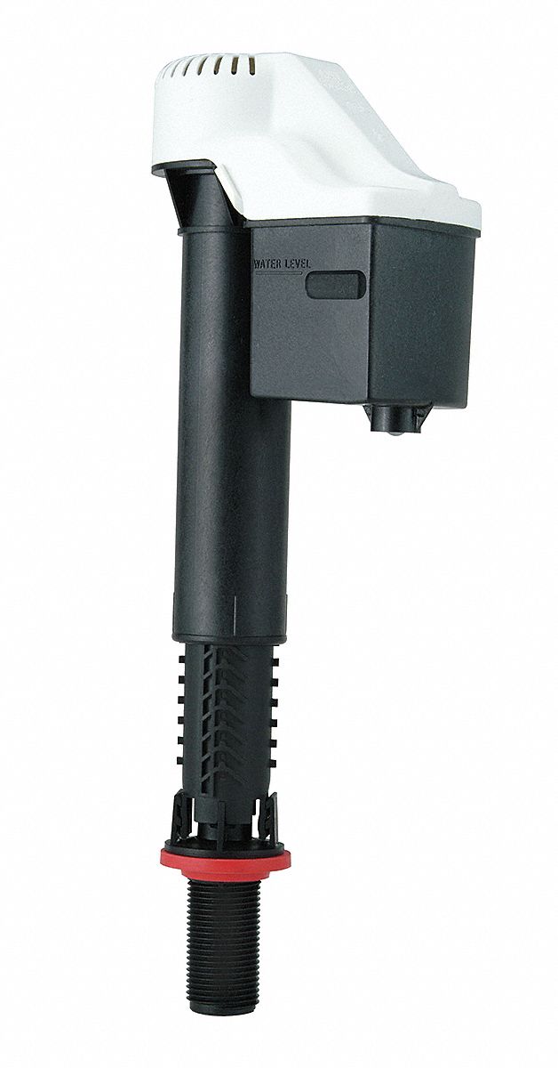 Fill Valve, Plastic, White/Black