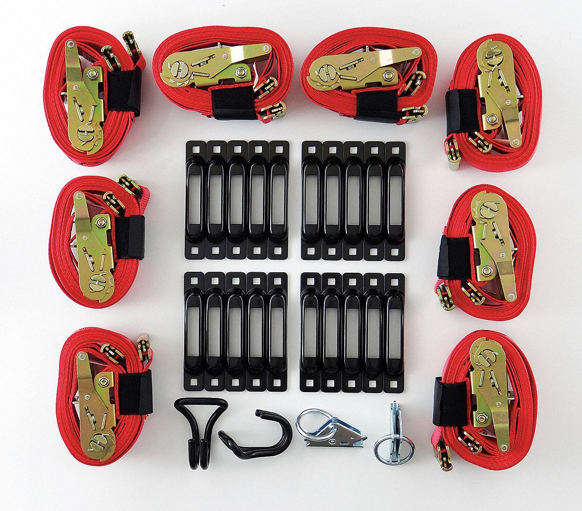 Ratchet Strap System, 13ft x 2In, 3000lb