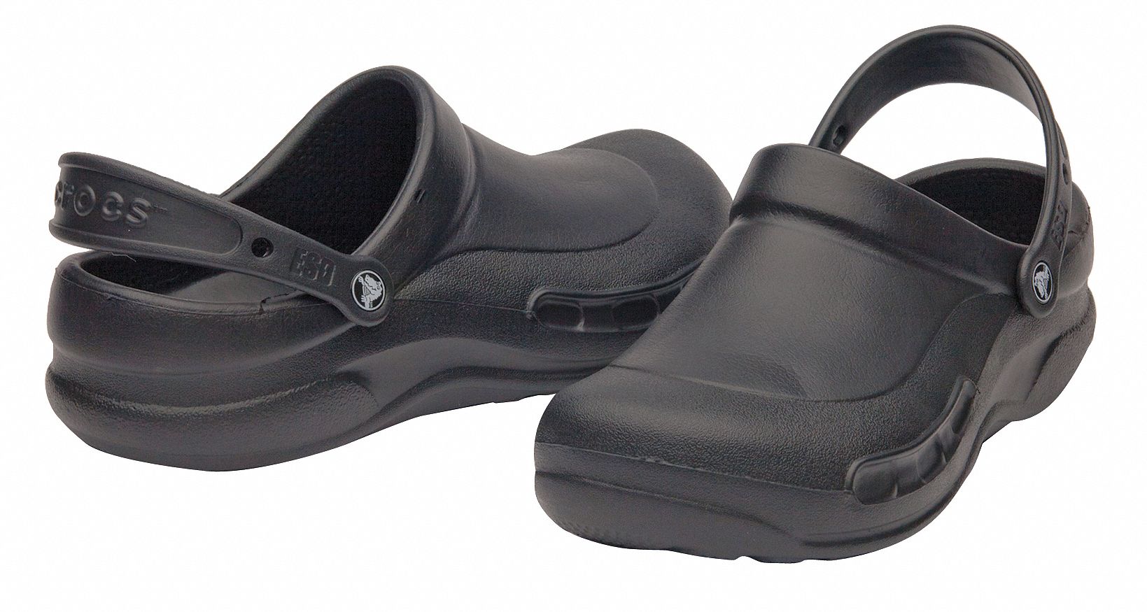 Slip-On Shoes w/Strap, Black, Size 6, PR