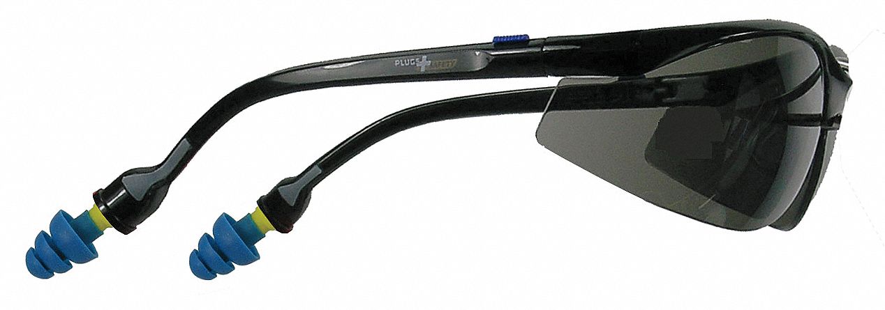 Safety Glasses, Gray, Scratch-Resistant