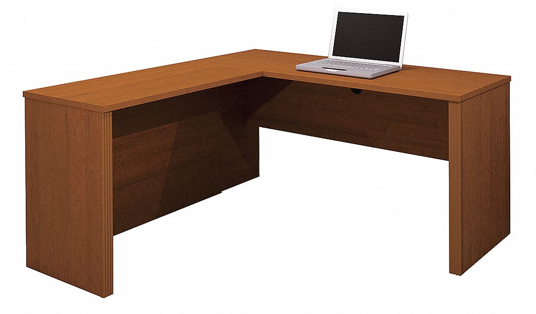 L-Shaped Desk, Cognac Cherry