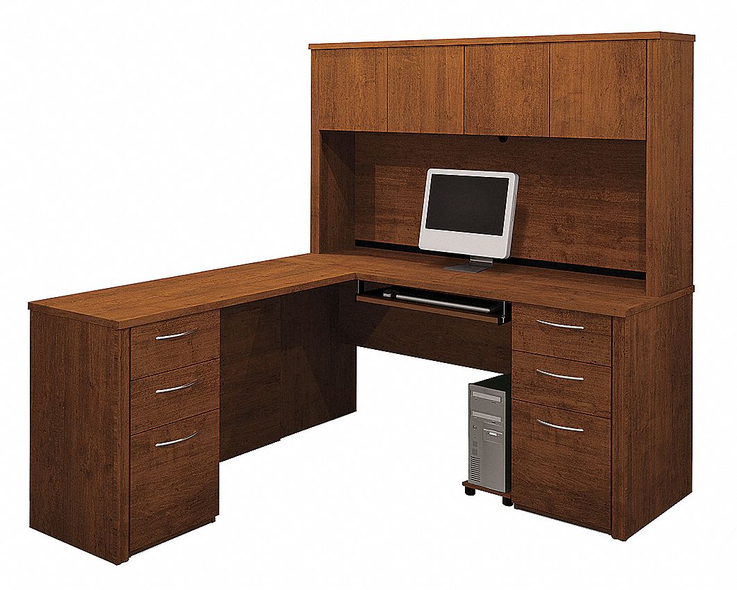 Workstation w/Hutch, Double Pedestals