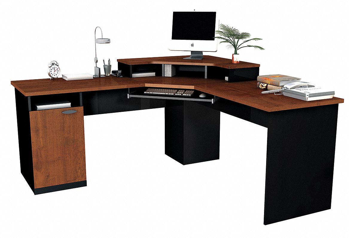 Corner Workstation, Tuscany Brown/Black