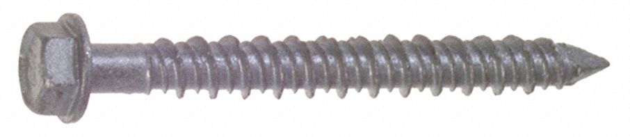 Tapcon Anchor, Hex Washer, 410SS, 1/4, PK100