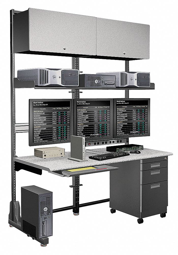 Triple Frame Computer Workstation