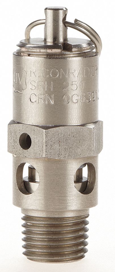 Safety Valve, Hard Seat, 1/4In, 150 PSI, SS